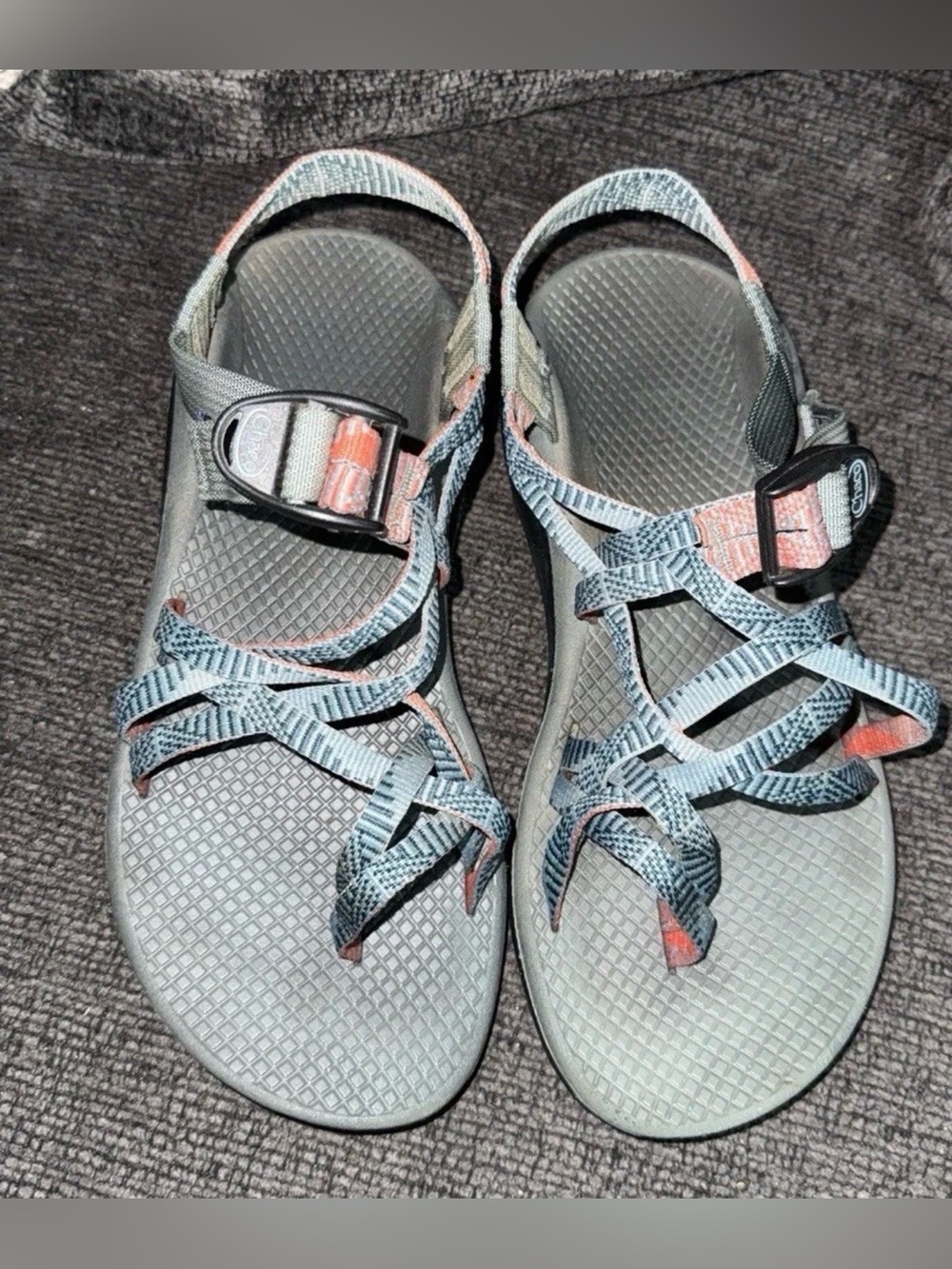 CHACO Woman's Z Cloud X hiking Teal/Peach Size 7